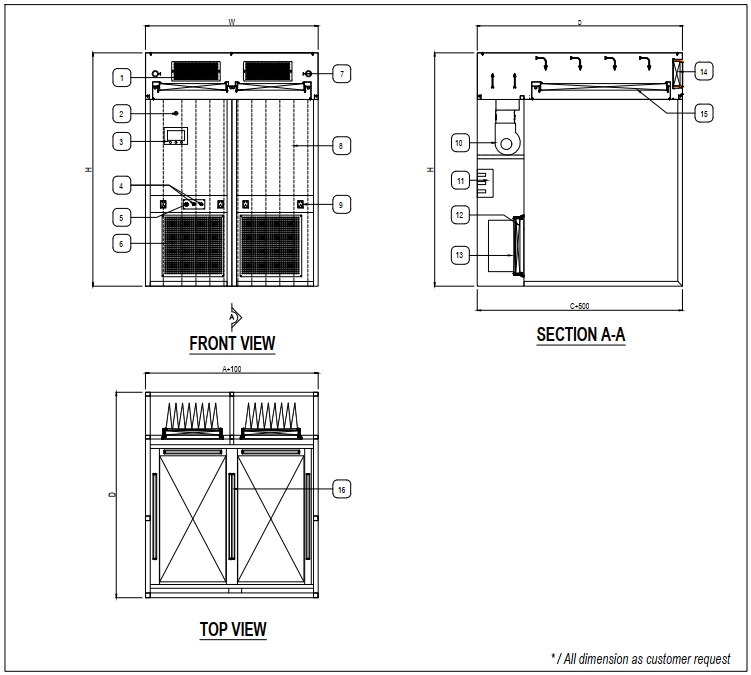 DISPENSING BOOTH / REVERSE LAMINAR AIR FLOW3